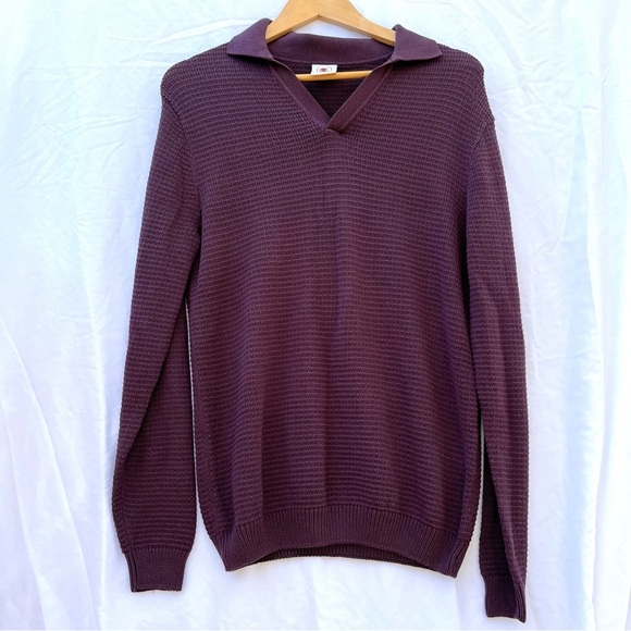 DANDY DEL MAR | XS THE SEBASTIAN LONG SLEEVE POLO IN AMETHYST - Picture 4 of 8